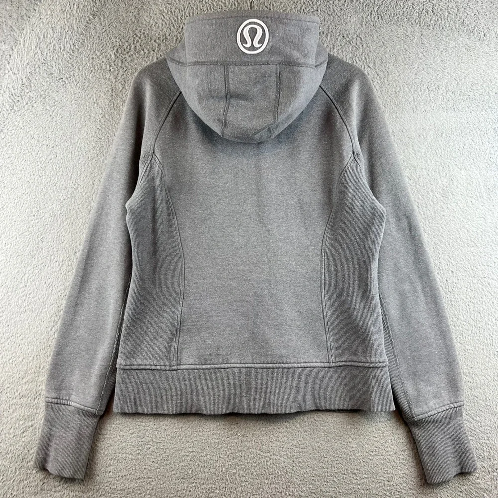 Lululemon Scuba Sparkle Special Edition Hoodie Grey Fleece Thumbholes 10